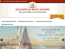 Tablet Screenshot of annapolisboatshows.com
